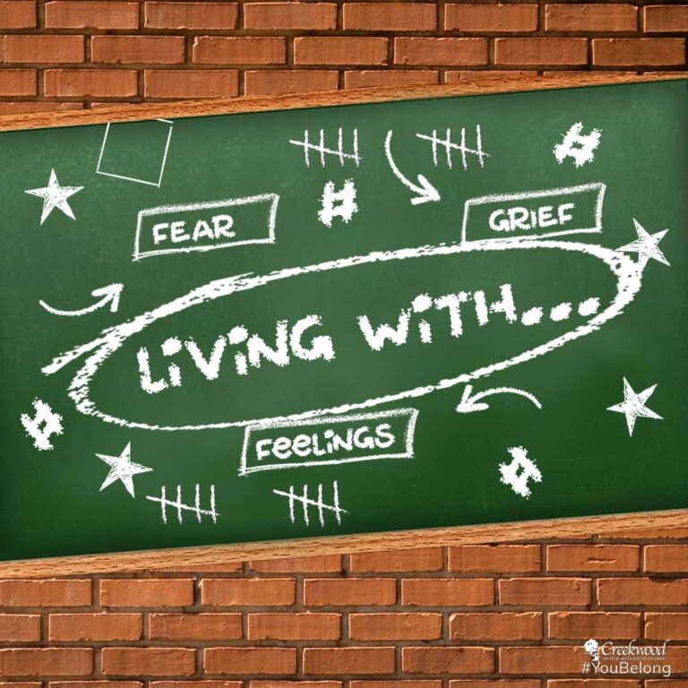 Chalkboard with writing
