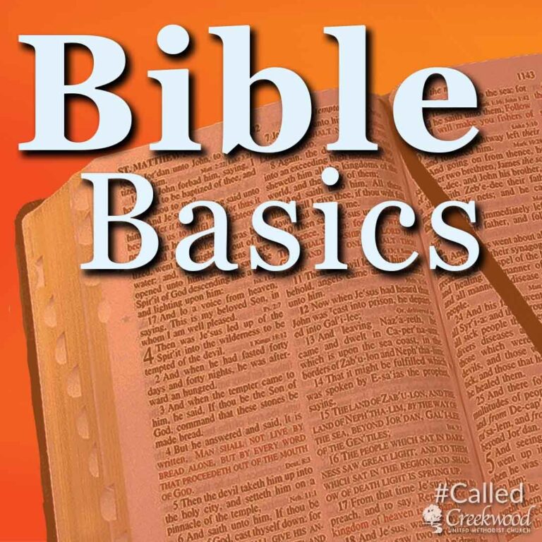 Sermon Series logo with an open Bible and overlay text
