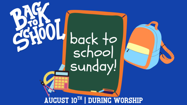 Back to School Sunday